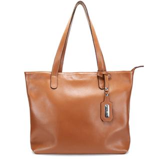 Bolsa Sacola Grande Feminina Couro Legitimo Bovino Caramelo Road Seven