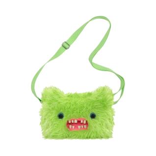 Bolsa Transversal De Pelúcia Fofa Para Meninas, Carteira Kawaii Monstro Dentuço Com Alça D