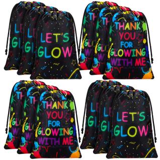 Bolsas com cordão Sadnyy Let's Glow Party Supplies x12
