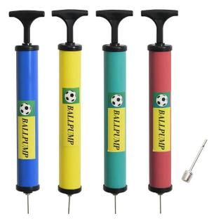 Bomba De Ar Manual Para Encher Bolas De Futebol Vôlei Com Bico Color