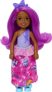 Boneca Barbie Dreamtopia Chelsea Royal - Cabelo Rosa e Saia Roxa