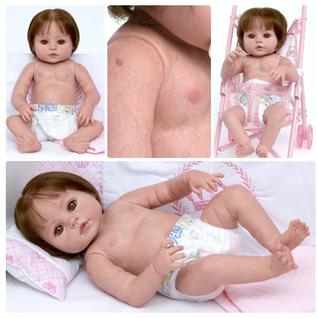 Boneca Bebê Tipo Reborn Menina Linda Pode Dar Banho Preço Bom