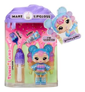 Boneca Britney Boba Yummiland com Kit DIY de Brilho Labial - Para Crianças a partir de 4 A