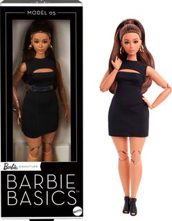 Boneca de colecionador Barbie Basics modelo 05 com cabelo castanho