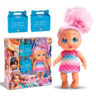 Boneca Fashion Mini Club Girls Articulada Montar Looks Caixa Surpresa E Estilista Bee Toys