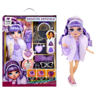Boneca Rainbow High Creative Crystals Violeta - Edição Colecionável