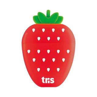 BORRACHA MORANGO TRIS - Borracha em formato de morango com cheirinho