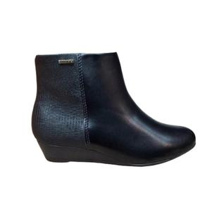 Bota modare salto baixo anabela ref:7076.100 feminino