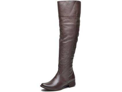 Bota Over The Knee Couro