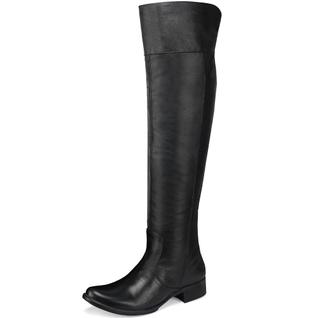 Bota Over The Knee Feminina Cano Longo em Couro Estilo Country Conforto Qualidade