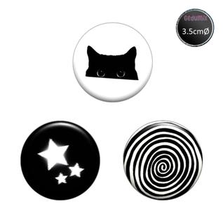 Botton GEDUMIX Y2k Black Style Gótico Aesthetic 1.0 - 3 Peças