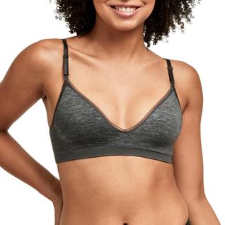 Bra Hanes conversível sem costura, sem fio, cascalho, cinza, urze