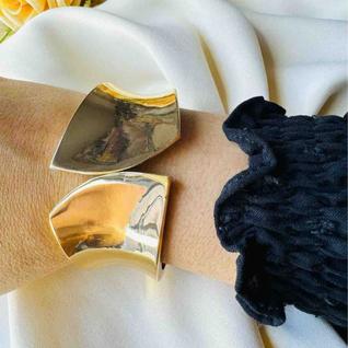 Bracelete Orgânico Max Banhado em Ouro 18k/Prata 925