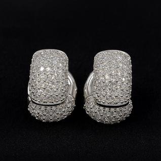 Brinco Masculino Argola Prata Cravejado Zirconia Prata 925