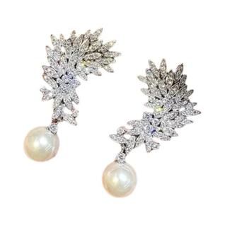 Brincos Modernos Femininos Com Pérolas Imitadas, Joias De Luxo Para Casamento, Acessórios
