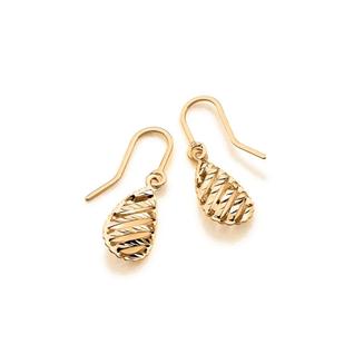 Brincos rommanel banhado ouro 18k feminino gota gancho pendurada 523962