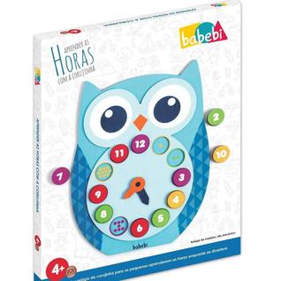Brinquedo Aprenda As Horas Com A Corujinha - Babebi 6007