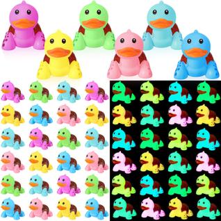 Brinquedo de banho Hydren Duck Rubber Turtle 50 unidades que brilham no escuro
