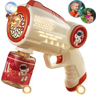 Brinquedo infantil máquina de bolhas astronauta pistola,metralhadora automática, gera muit