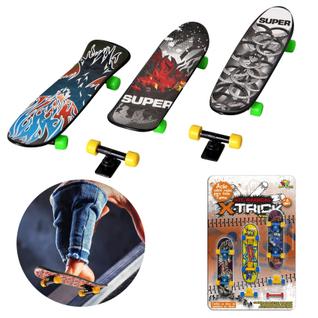 Brinquedo Skate De Dedo Miniatura Kit Com 3 - Art Brink