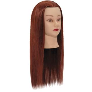 Cabeca cabelo ruivo 36cm imp.