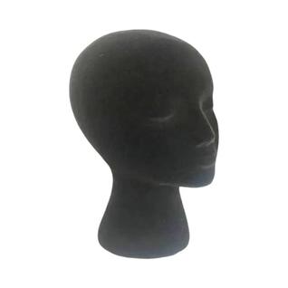 Cabeça De Manequim Em Veludo Preto Para Exibição De Perucas, Cosmetologia, Beleza, Joias E