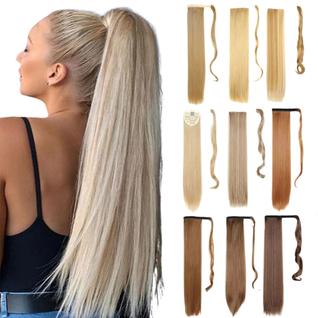 Cabelo Aplique Rabo de Cavelo tiras autocolantes Varias Cores 70cm