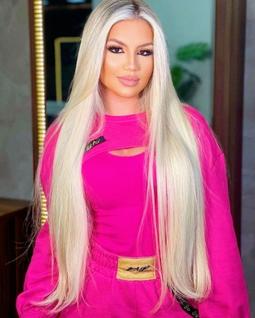 Cabelo Brasileiro do Sul Loiro Pérola Liso 50G - Cabelo 100% Humano de Alta Qualidade