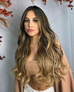 Cabelo Brasileiro do Sul Morena Iluminada Ondulado 100G - Alta Qualidade