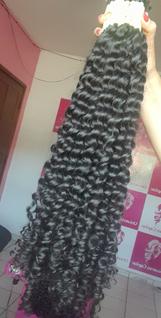 Cabelo natural cachos 2 vapor 100g 70/75cm