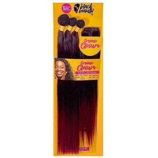 Cabelo Orgânico Meu Poder 80cm Preto/Marsala
