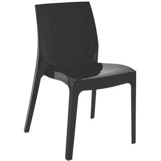 Cadeira Tramontina Alice Brilho Summa Em Polipropileno Preto 92037009