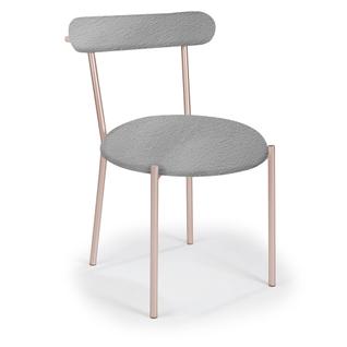 Cadeira Violeta em Aço Carbono Dourado