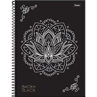 Caderno 01X1 Capa Dura Back To Black 80Fls.