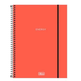 Caderno Espiral Universitário A4 10 Matérias 160 Folhas Capa Dura Energy Neon TILIBRA