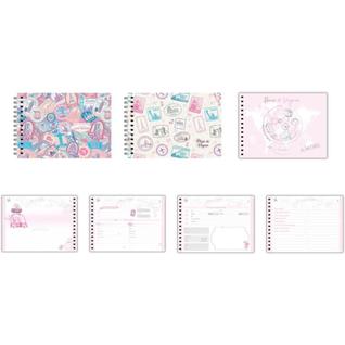 Caderno Larissa Manoela Plano Viagens Wanderlust  Pacote com 4 Unidades
