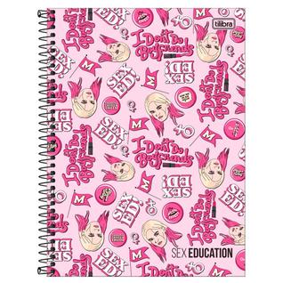 Caderno Universitário 1x1 80 fls C.D. Tilibra - Sex Education 2