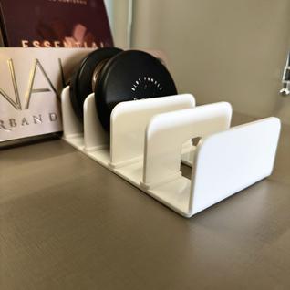 Caixa de Maquiagem Profissional Armazenamento Perfeito para Paletas e Blush em Acrílico