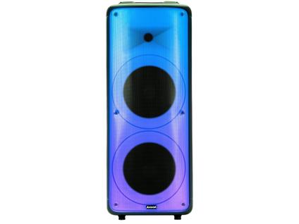 Caixa de Som Amplificada Preta Aca 2000 Party Vox 2000w Bluetooth Bivolt Amvox