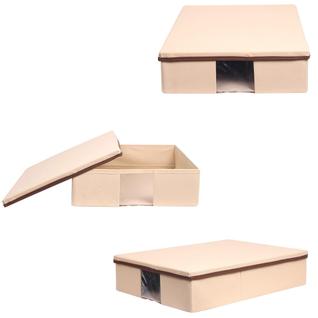 caixa para botas multiuso visor e tampa grande organização - L 37cm x A 11cm x P 50cm - KI