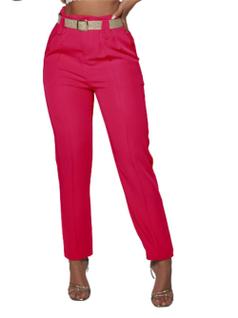 CALÇA ALFAIATARIA COM CINTO ALTO BRILHO Pit Bull Jeans