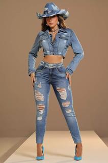 CALÇA BOYFRIEND C/ CINTO Lançamento Pit Bull jeans 88010