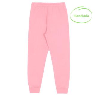 Calça de Moletom Infantil Flanelada Jogger com Punho em Algodão Alakazoo