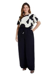 Calça feminina lunender jogging viscose pantalona cintura alta 38981 00443
