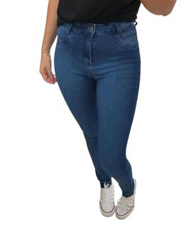 Calça Jeans Com Destroyd Na Barra