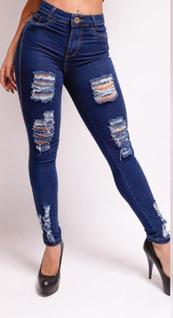 Calça jeans destroid