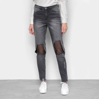 Calça Jeans Everlast Boyfriend Tela Feminina