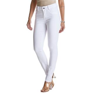 Calça Jeans Feminina HNO Skinny Branca Modeladora