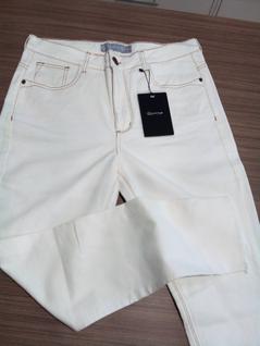 Calça Jeans Feminina Off white reverso