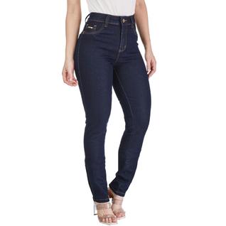 Calça Jeans Feminina Skinny HNO Classic Cós Alto Azul Escuro